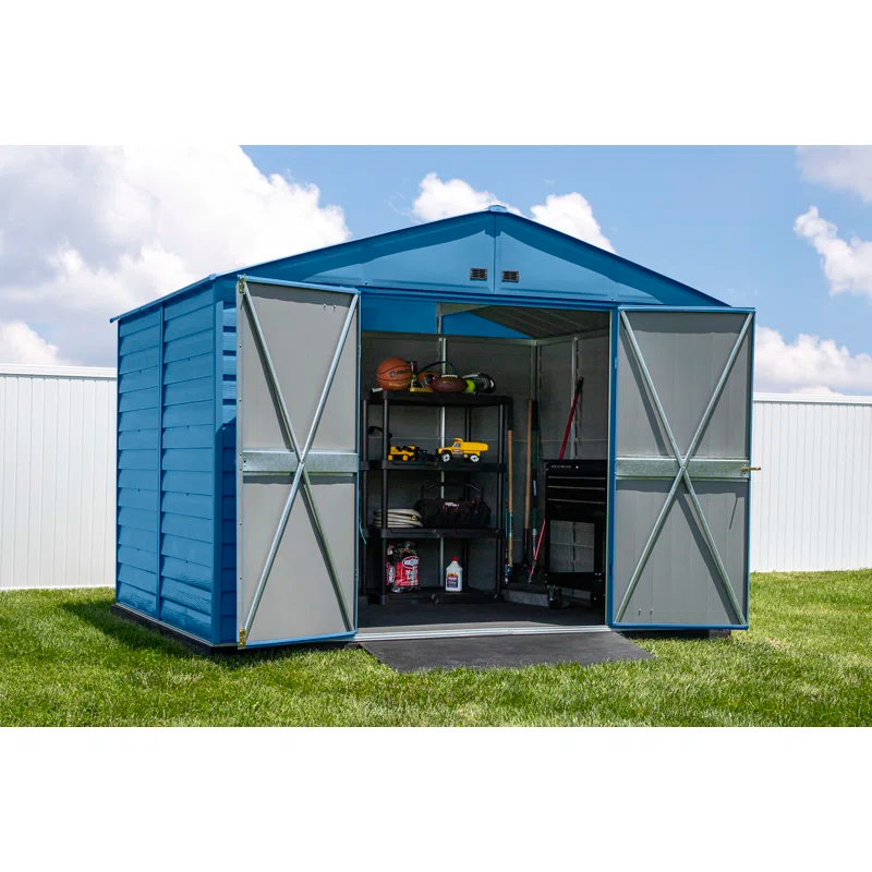 Arrow 10 ft. W x 12 ft. D Metal Storage Shed