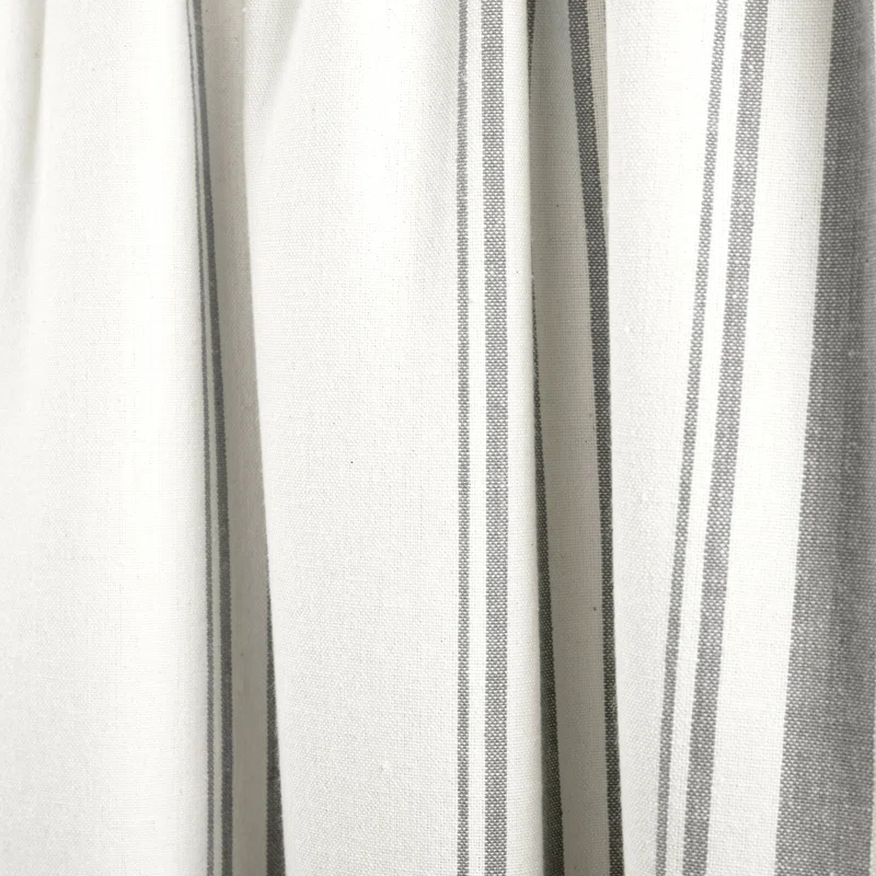 Lush Decor Striped Cotton Tailored Window Valance