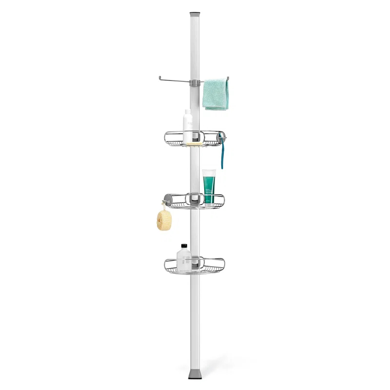 simplehuman Simplehuman Tension Pole Stainless Steel and Anodized Aluminum Shower Caddy
