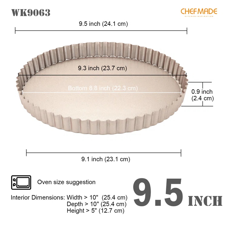 CHEFMADE CHEFMADE 9.5 Inch Round Tart Pan