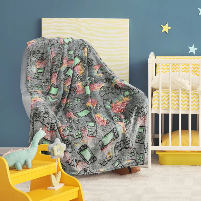 Catalonia Catalonia Glow in The Dark Throw Blanket for Kids