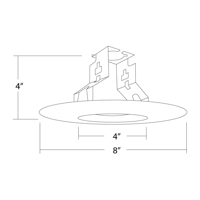 NICOR Lighting 17562 6'' Open Recessed Trim