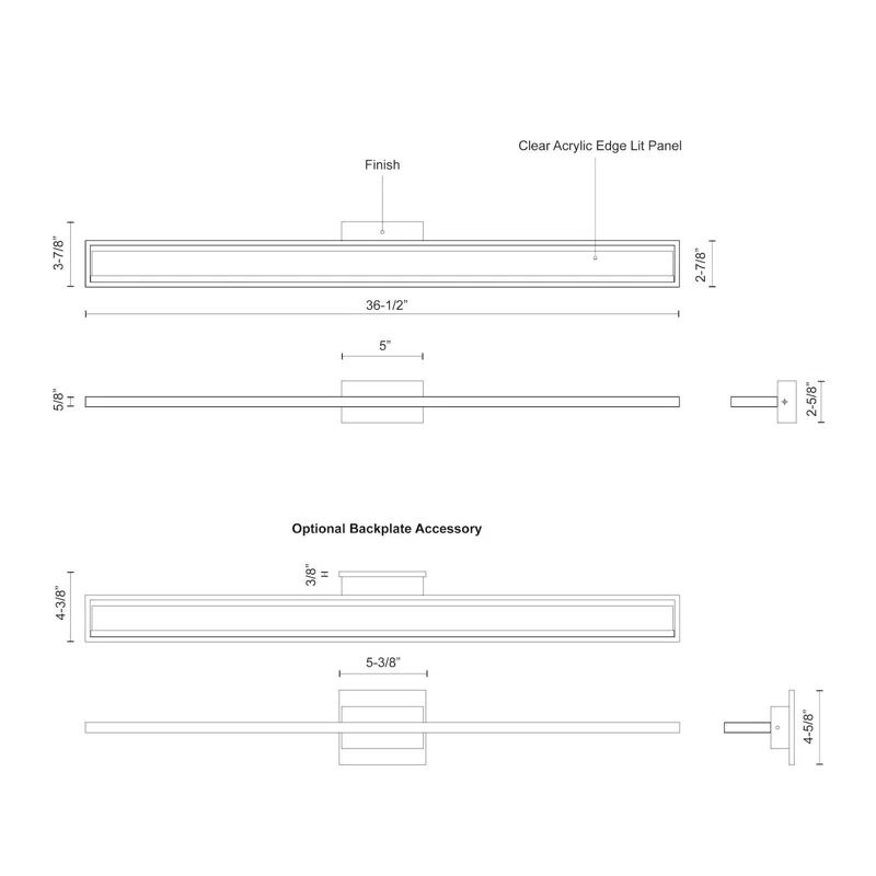Brio Dimmable LED Bath Bar