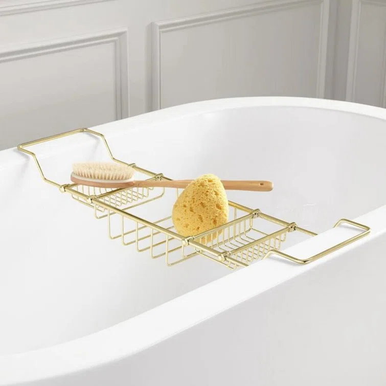 Signature Hardware Nottingham Brass Tub Caddy