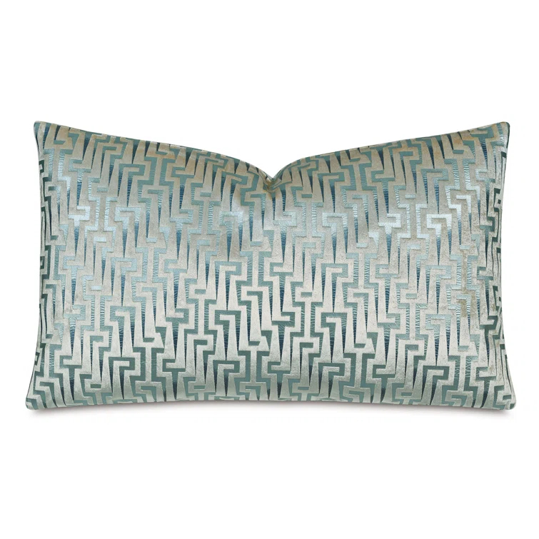 Eastern Accents Geometric Cotton Blend Reversible Throw Pillow
