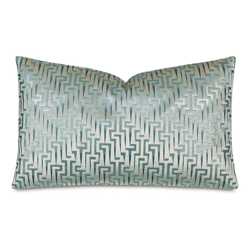 Eastern Accents Geometric Cotton Blend Reversible Throw Pillow