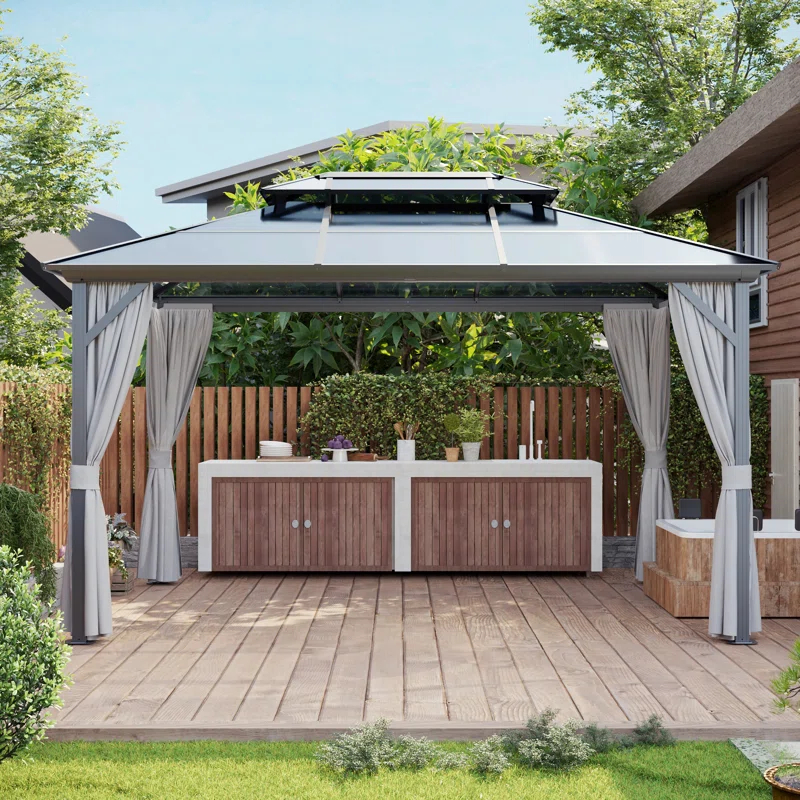 Joyside 13 Ft. W X 10 Ft. D Aluminum Patio Gazebo