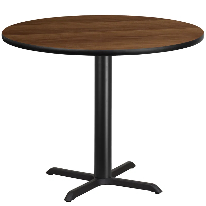 Flash Furniture Carrus Round Laminate Table Top with Height Table Base