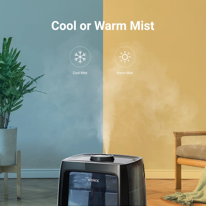 Winix Winix L200 2 Gallon Ultrasonic Humidifier with Warm/Cool Mist Aromatherapy & LightCel Technology