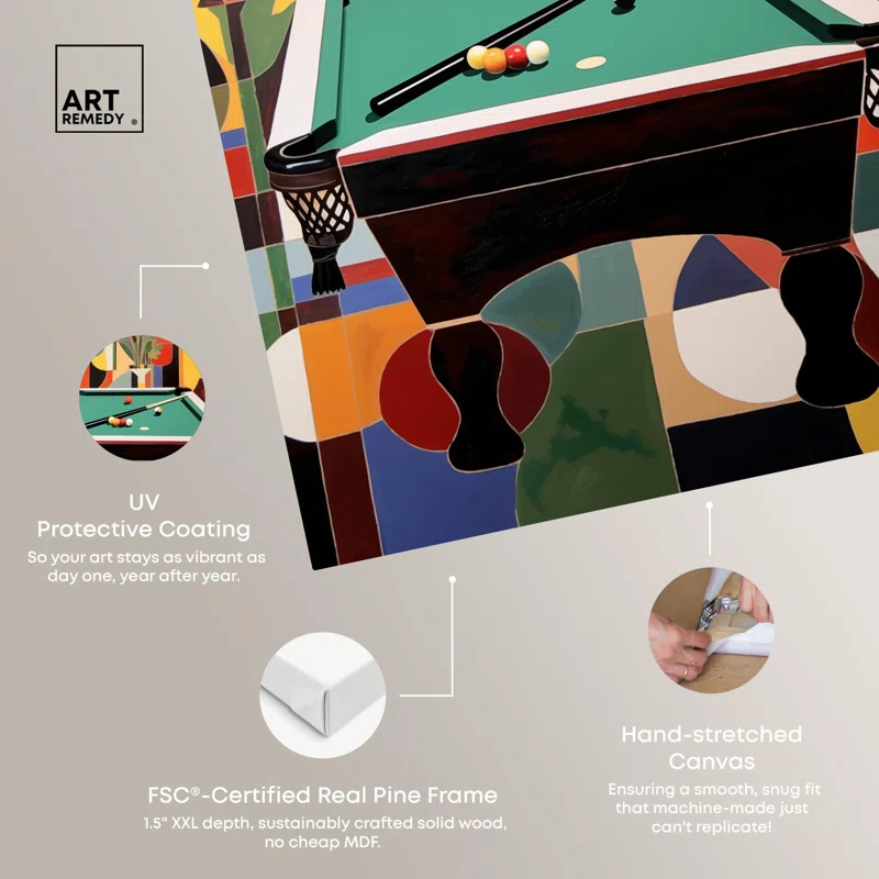 Art Remedy Time for Pool Canvas Miami Inspired Art Prints by Art Remedy