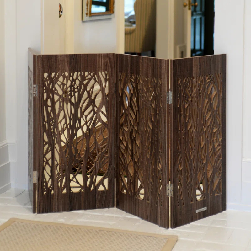 Delgado Wood Free Standing Pet Gate