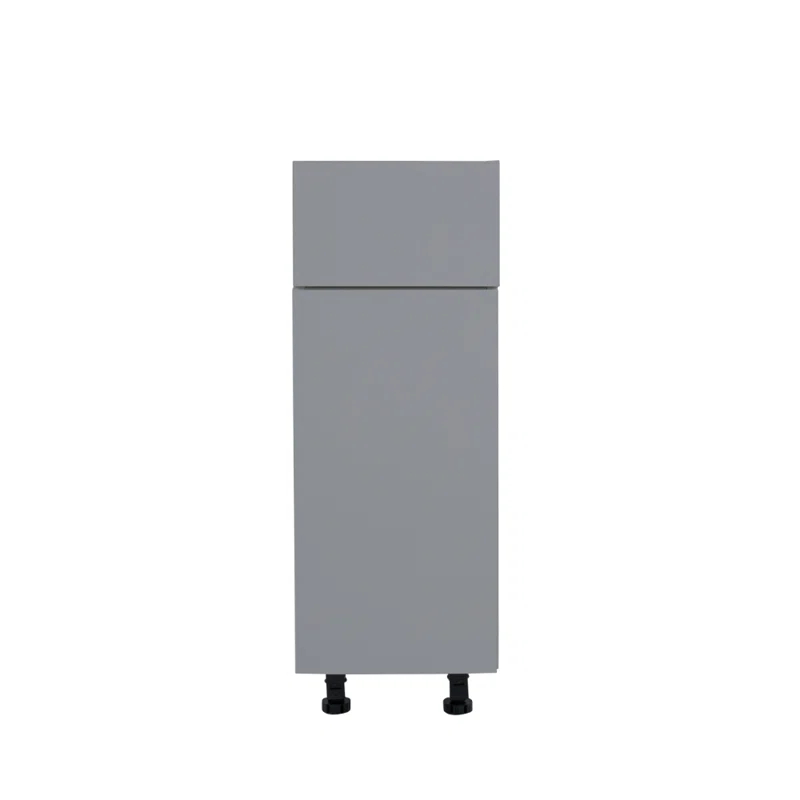 Cambridge Ready to assemble Matte Gray Base Kitchen Cabinet,1 Drawer