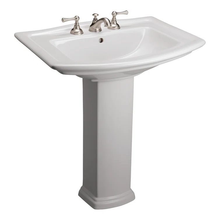 Barclay Washington Pedestal Lavatory 3-418WH