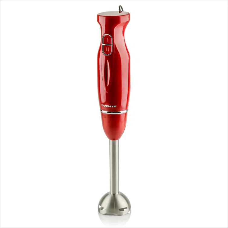 Ovente OVENTE Electric Immersion Hand Blender 300 Watt 2 Mixing Speed