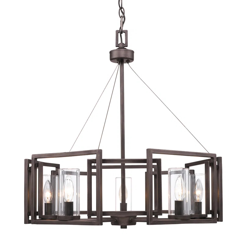 Trent Austin Design® Newlin 5 - Light Dimmable Drum Chandelier