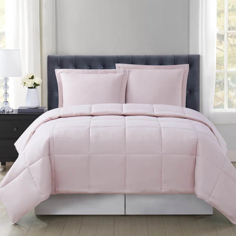 Everyday Baffle Box Stitch Comforter Set
