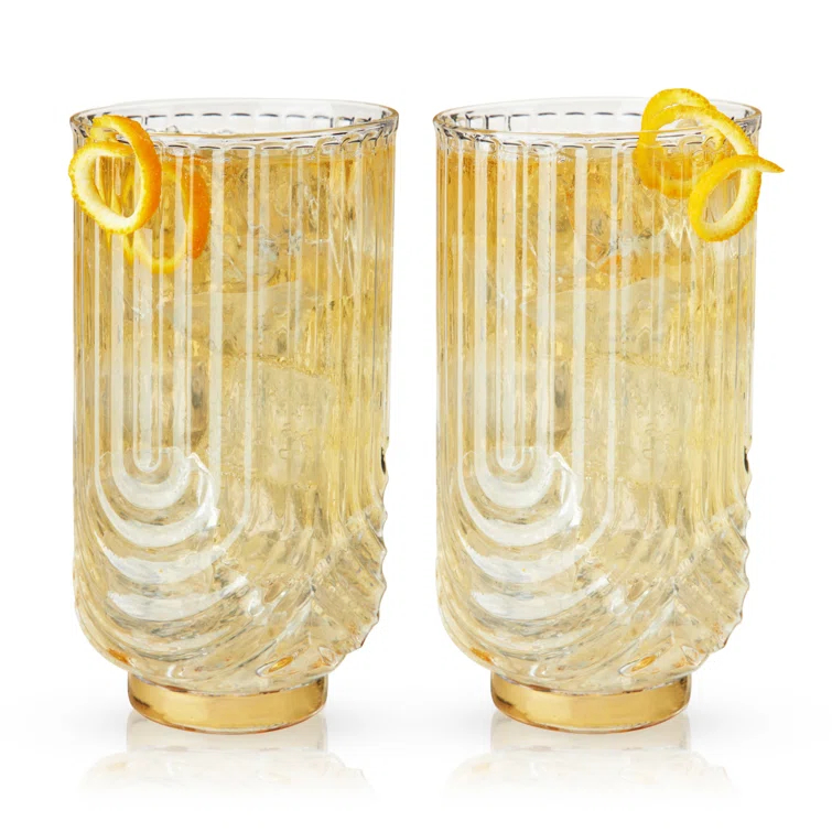 Viski Gatsby Highball Glasses