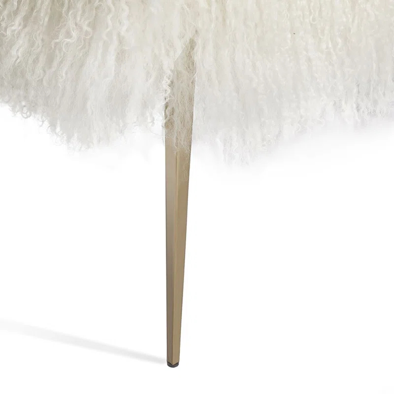 Stiletto Wool Upholstered Bench