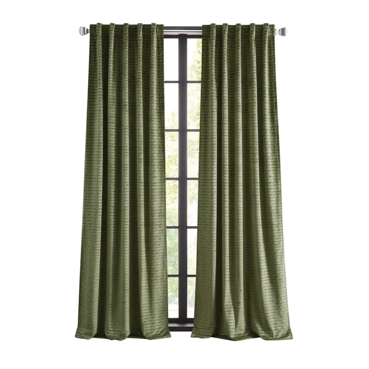 Martha Stewart Martha Stewart Wave Embossed Curtain Panel Pair (Set of 2)
