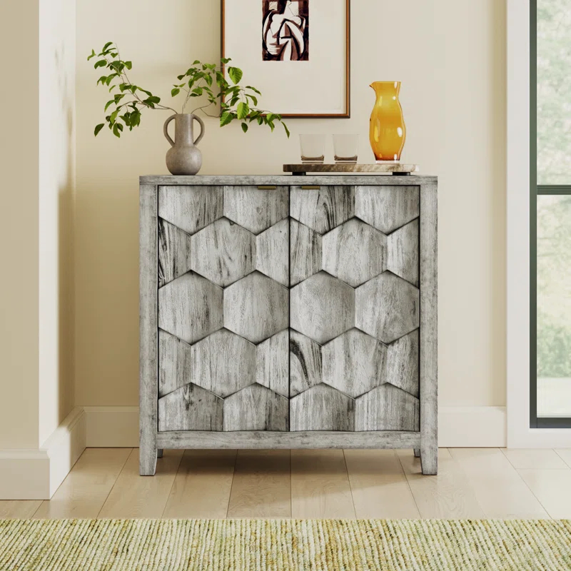 Blancheville Solid Wood Storage Cabinet