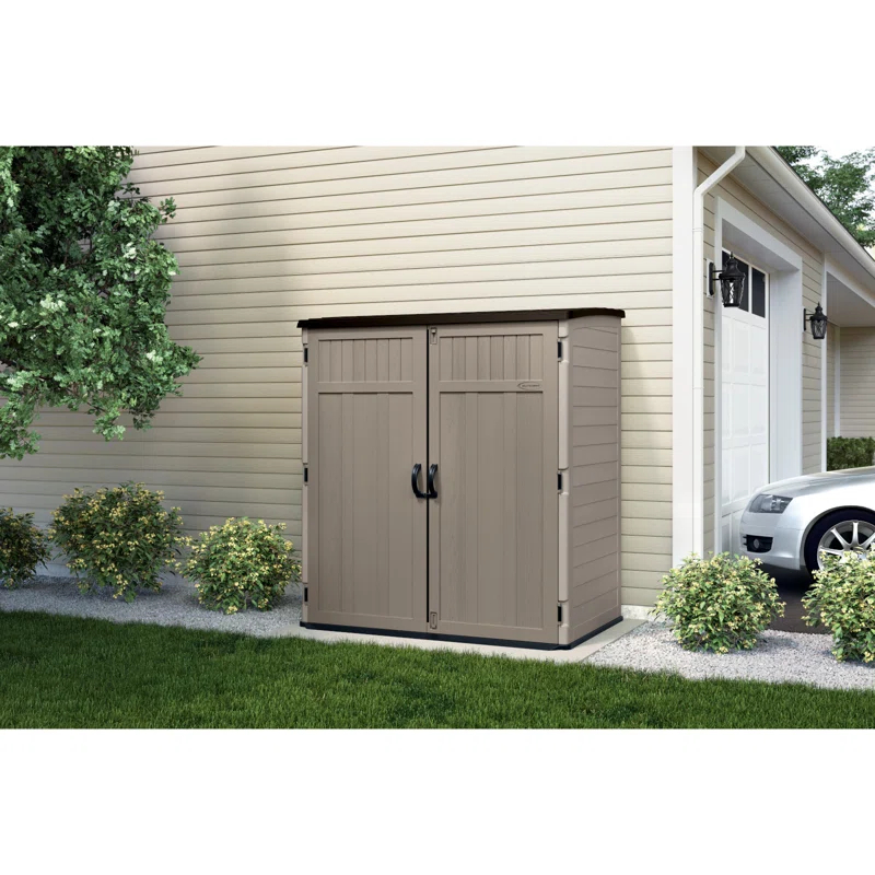 Suncast Suncast 6 ft. W x 4 ft. D Resin Vertical Tool Shed