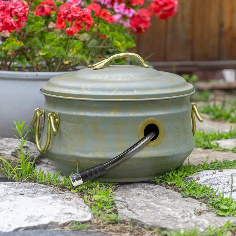 Good Directions Sedona Metal Container Hose Pot