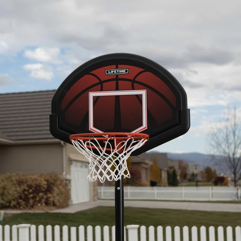 Lifetime Lifetime Height Adjustable Portable Basketball Hoop (32" Impact Backboard)