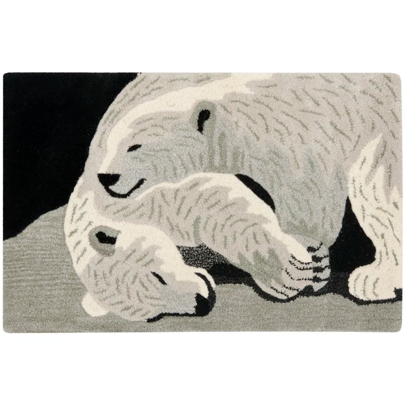 Wilderness Hand Tufted Wool Animal Print Rug