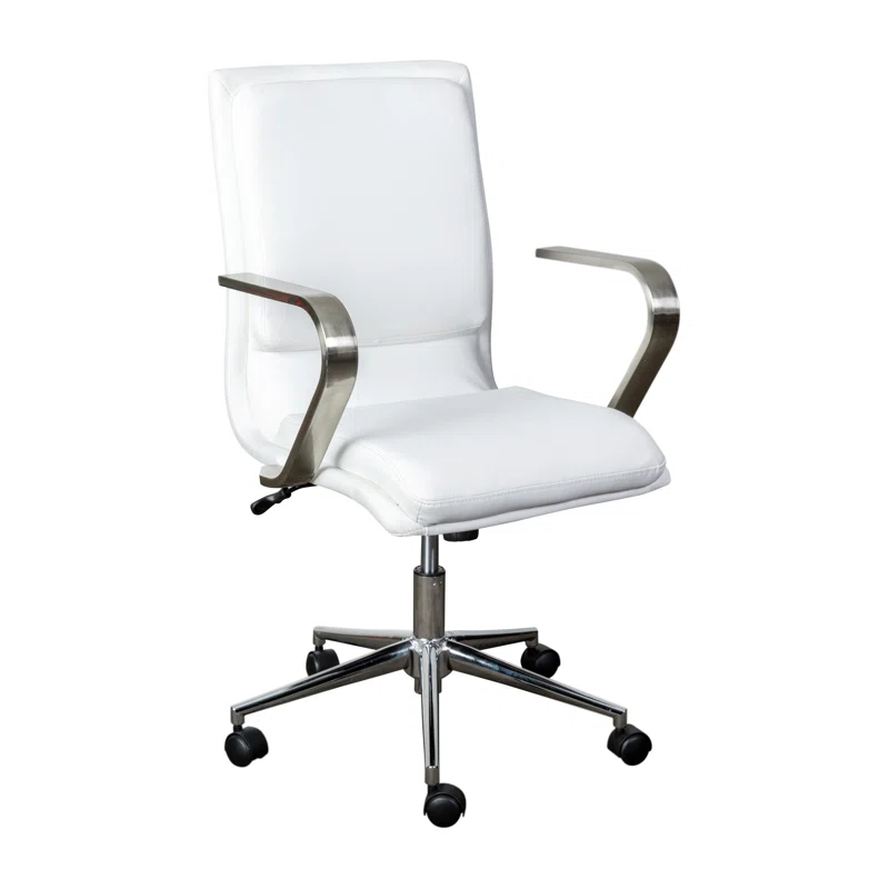 Flash Furniture Mid-Back Designer Upholstered Swivel Executive Office Chair with Armrests by Flash Furniture