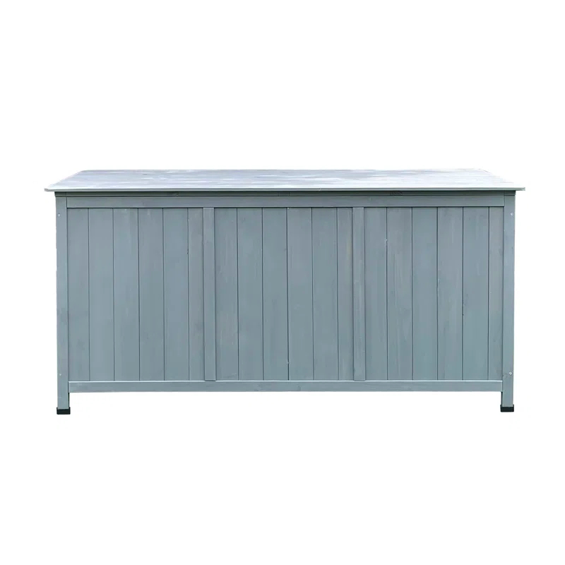 Hanover Hanover 50'' W 60 Gallons Water Resistant Solid + Manufactured Wood Fir Deck Box in Gray