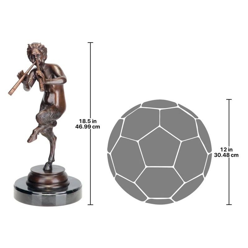 Design Toscano Pan, Greek God of the Forest Bronze Statue
