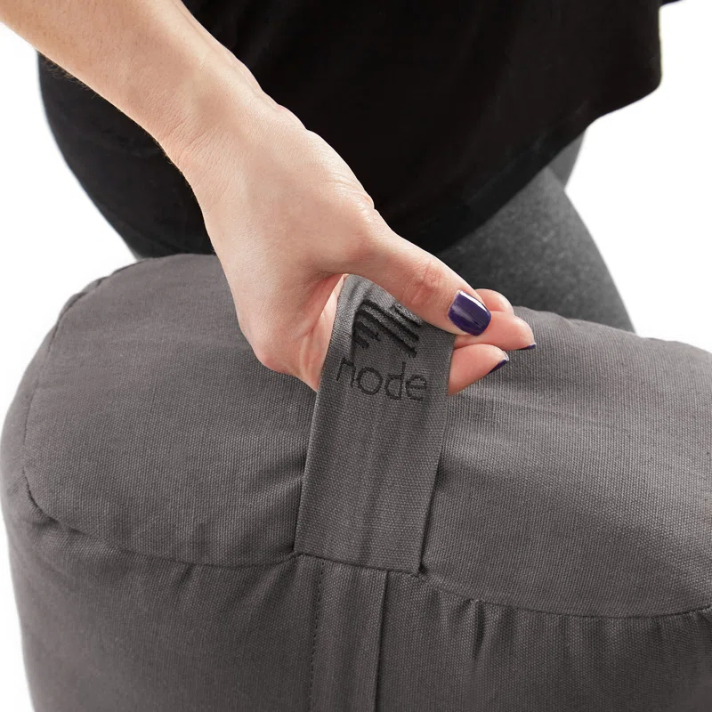 Node Fitness 25" x 12" x 6" Rectangular Floor Pillow and Meditation Bolster