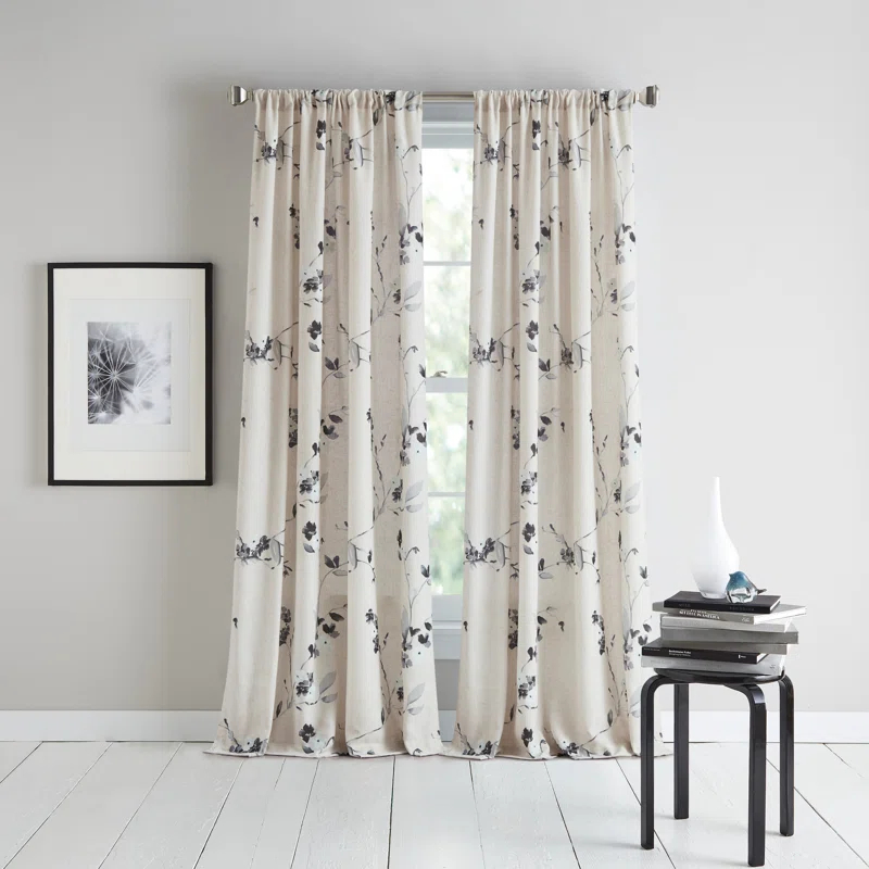 DKNY DKNY Fontana Mid Grey Curtain Panel Pair