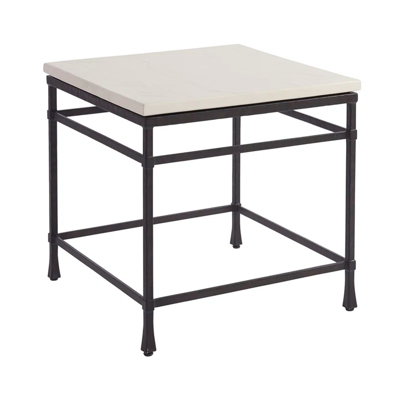 Barclay Butera Newport Stone Top End Table