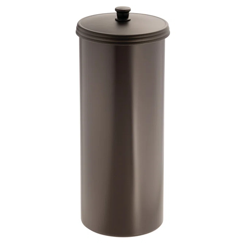 iDesign Plastic Toilet Tissue Holder Stand, The Kent Collection - Hold 3 Rolls of Toilet Paper, 6.5" x 15.5"