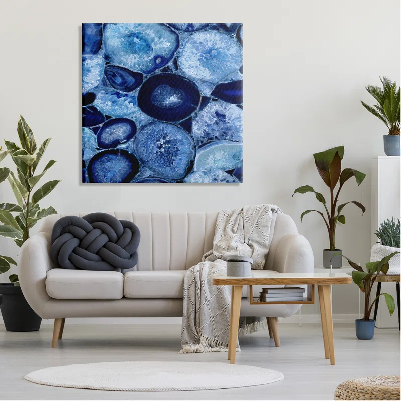 Stupell Industries " Blue Geode Crystals Arrangement " by Danielle Carson