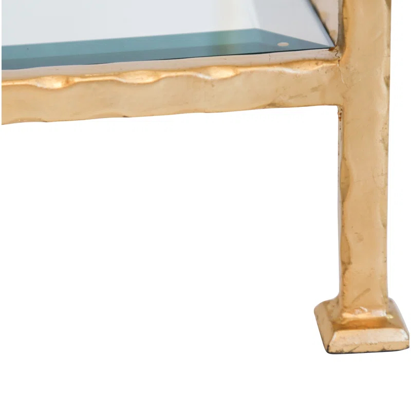 Ave Home Chloe Glass Top End Table