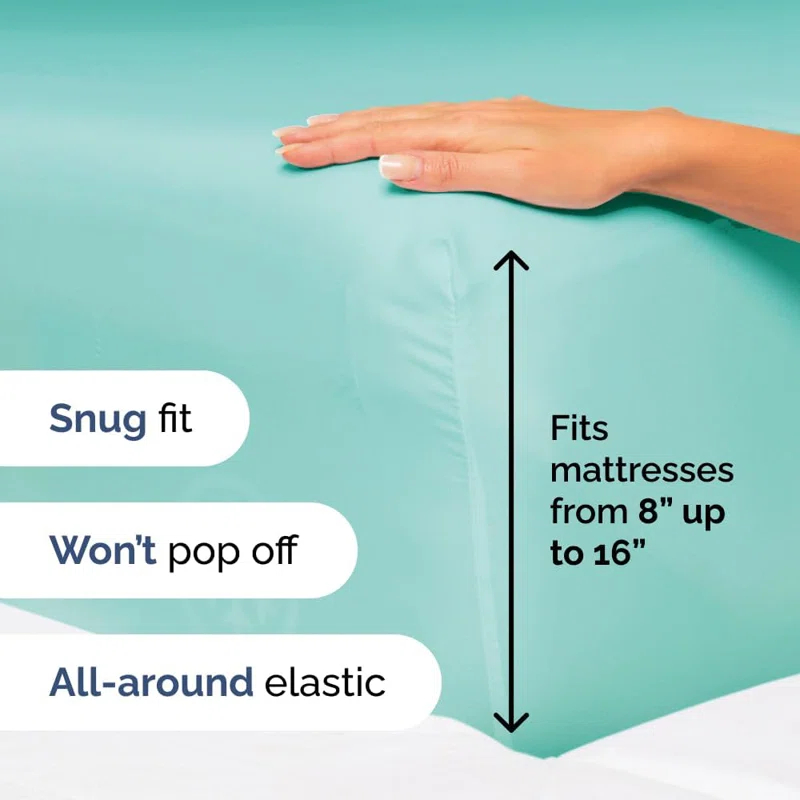 CGK Linens 4 Piece Sheet Set Premium Cooling, Soft & Wrinkle Free Sheet Set
