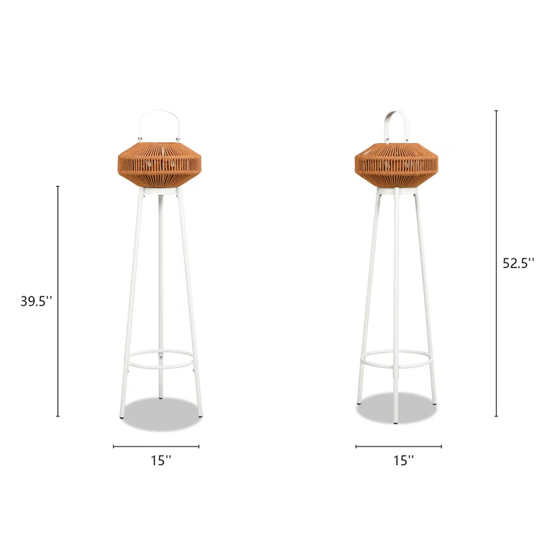 Jennifer Taylor Home Nova 52.5'' USB Integrated LED Outdoor Lantern Set