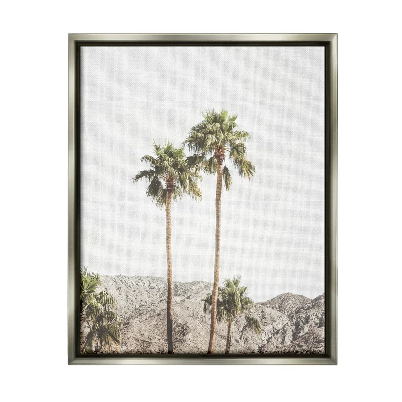 Stupell Industries " Looming Palm Trees Photography " by Sisi And Seb