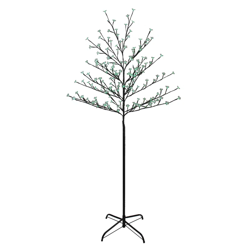 Northlight Seasonal 6' Pre-Lit Cherry Blossom Flower Artificial Tree - LED Lights