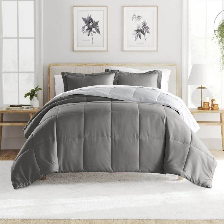 Becky Cameron Reversible Down-Alternative Comforter Bedding Set