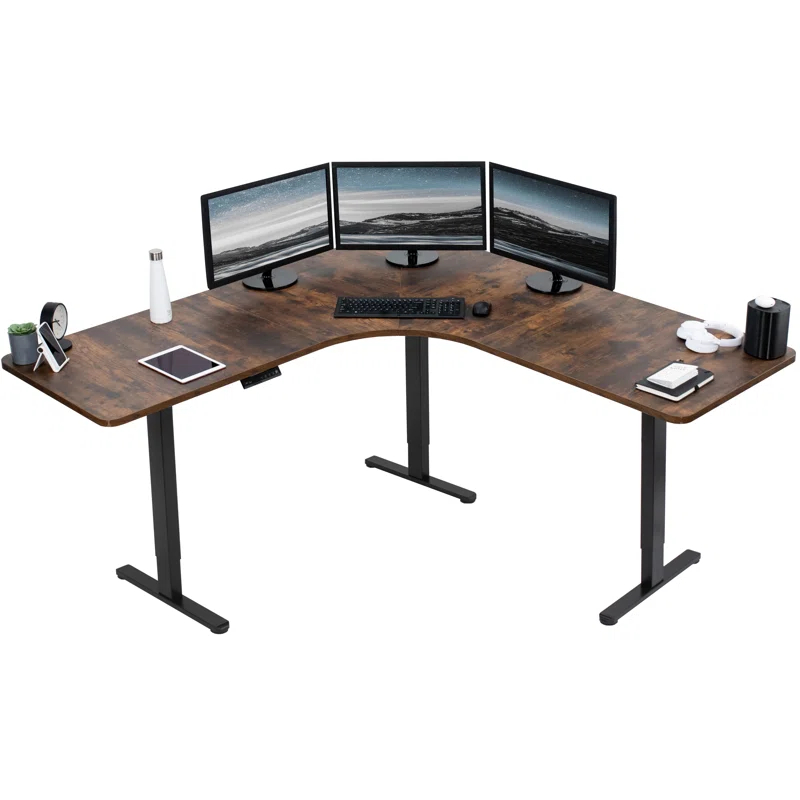 Vivo VIVO Electric 71" x 71" Curved Corner Stand Up Desk (E3CB2 Series)