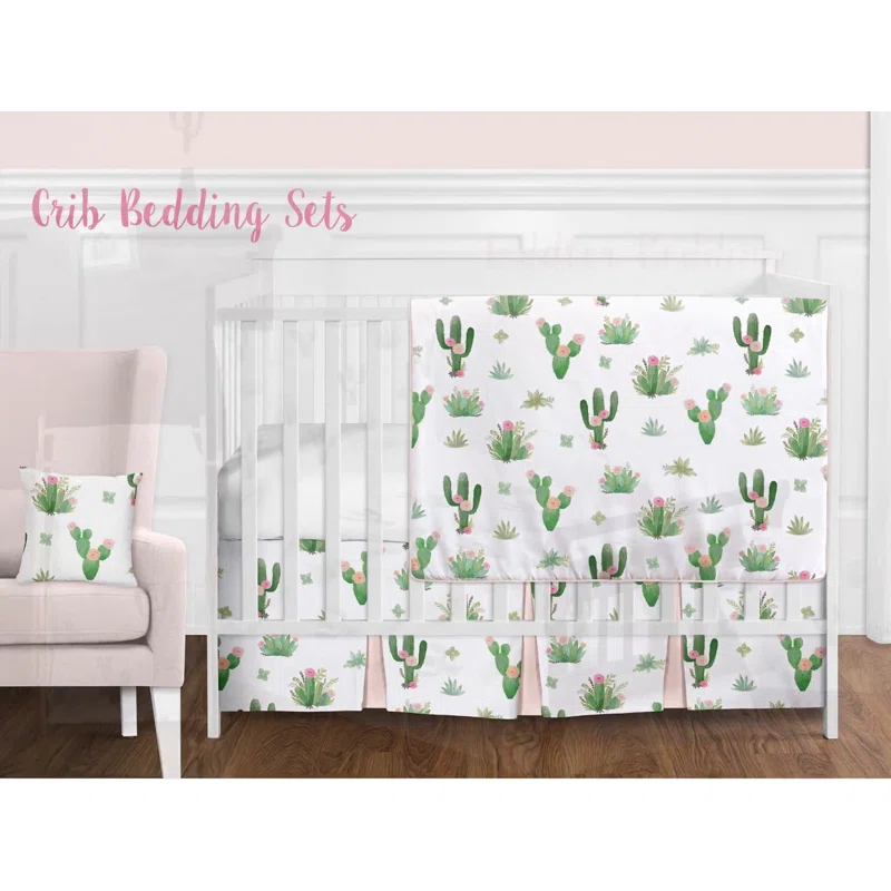 Sweet Jojo Designs Cactus Floral Sheet Set