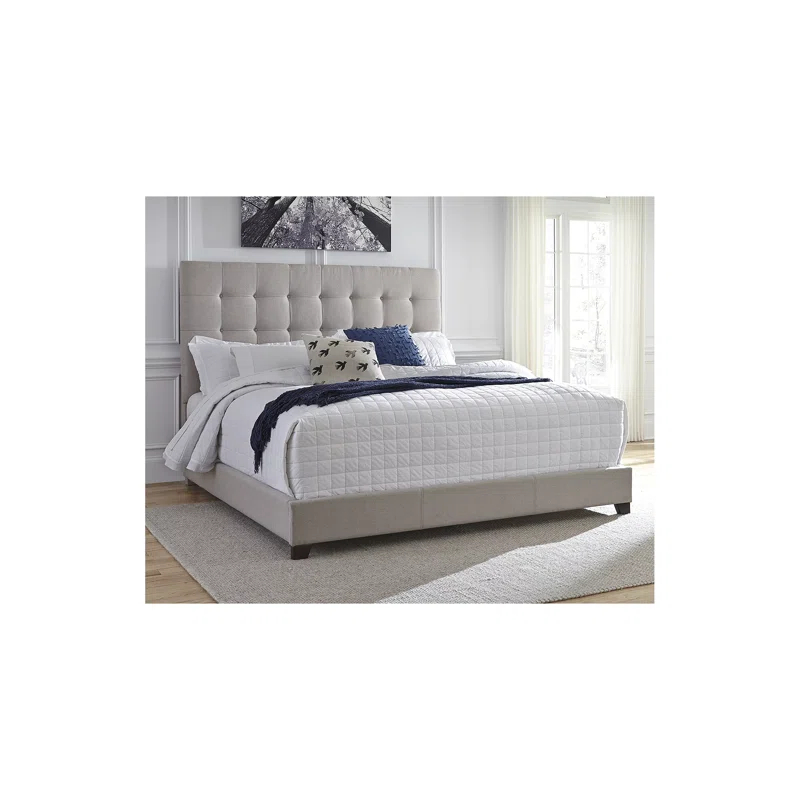 Dolante Tufted Upholstered Low Profile Standard Bed