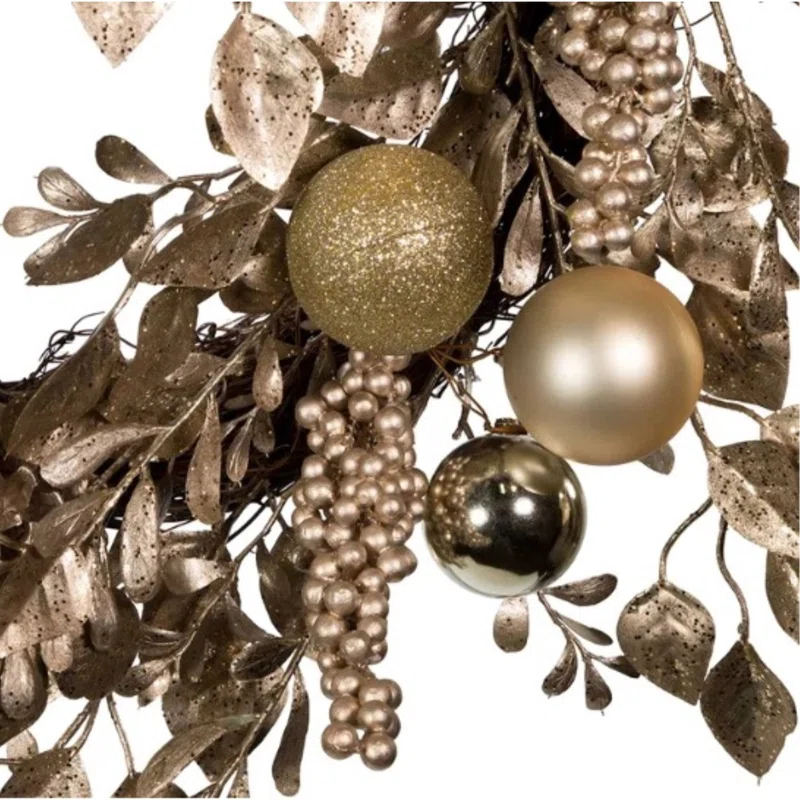 Kurt Adler Faux Rattan 24'' Wreath