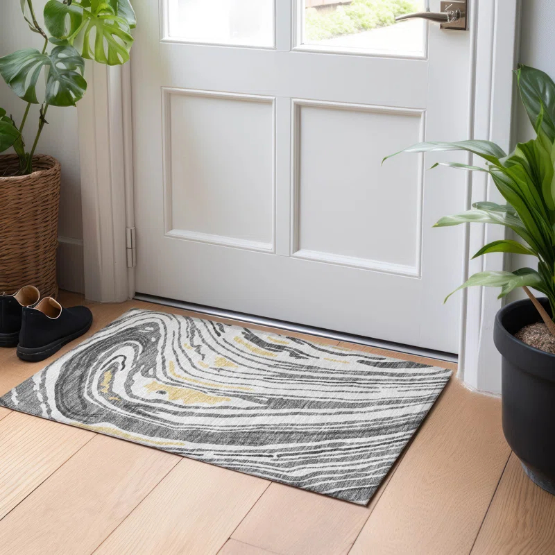 Machine Washable Indoor/Outdoor Chayden ACN1051 1'8" x 2'6" Rug