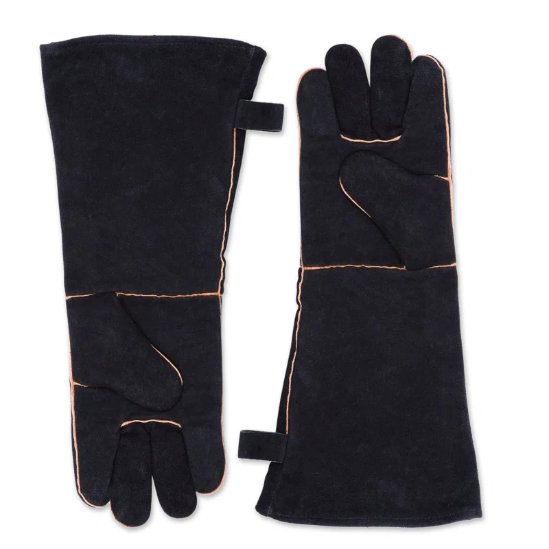 Design Imports Design Imports Leather Oven Glove Set (Set of 2)