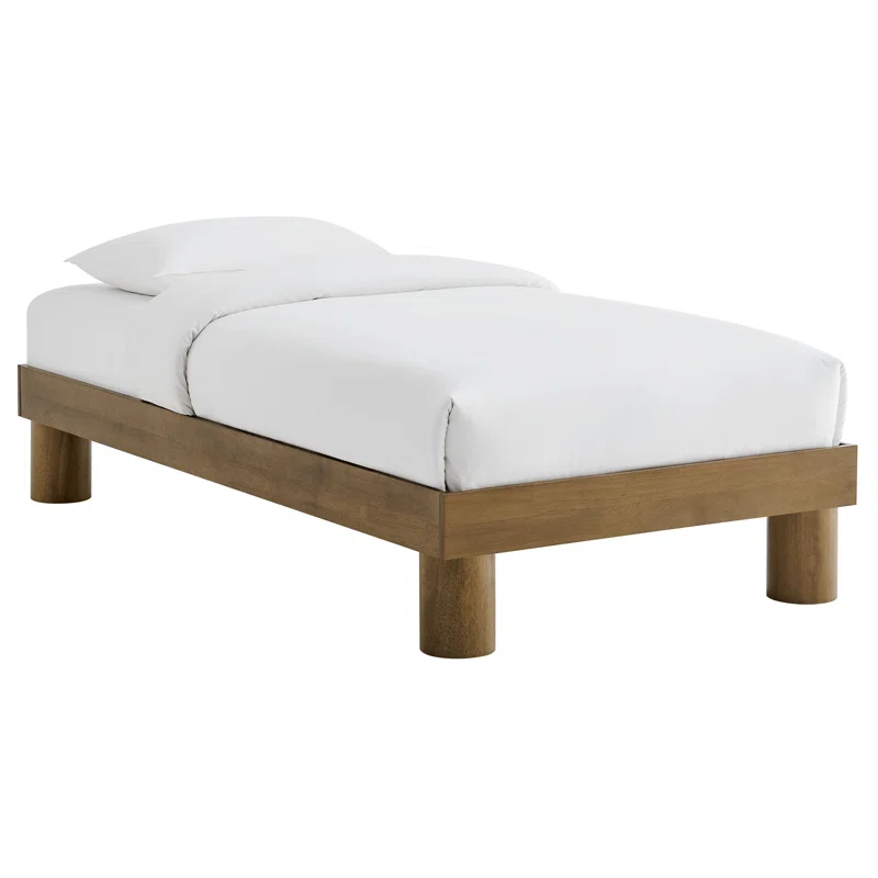 Modway Runa Wood Platform Bed In French Oak
