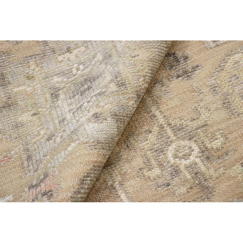 Pasargad Oushak Cream Wool Area Rug